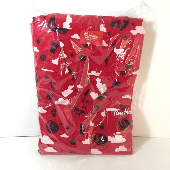 Tim Hortons Coffee Donuts Doughnuts Women Pyjamas Pjs Small Medium NEW In Packag - Picture 3 of 4
